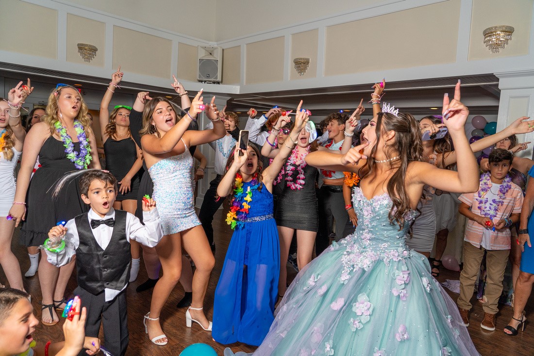 Sweet 16 dance floor packed by Toast Entertainment Long Island