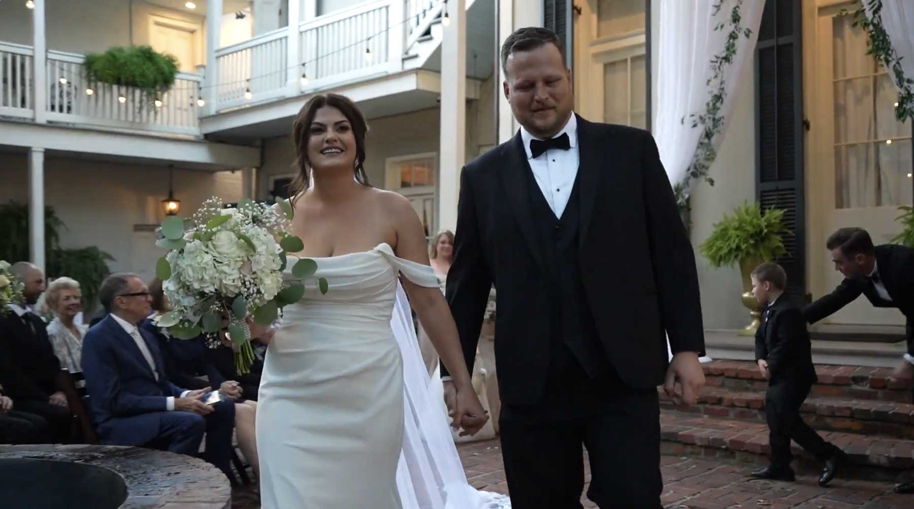 Toast Entertainment wedding videography still from a New Orleans wedding