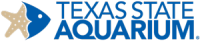 venue-south-texas-texas-state-aquarium Texas State Aquarium logo with a blue fish, a tan starfish, and bold blue text reading “Texas State Aquarium” on a light background.